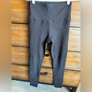 Athleta Black Ribbed Leggings